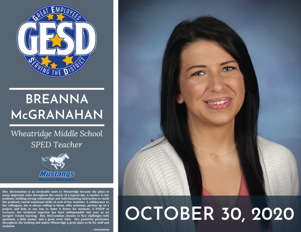 GESD Recognition (October 30, 2020)