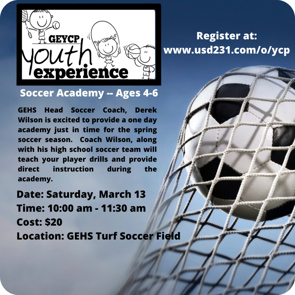Youth Experience Soccer Academy -- Ages 4-6