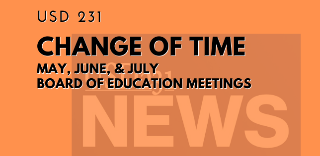 Change of Time - Board of Education Meetings