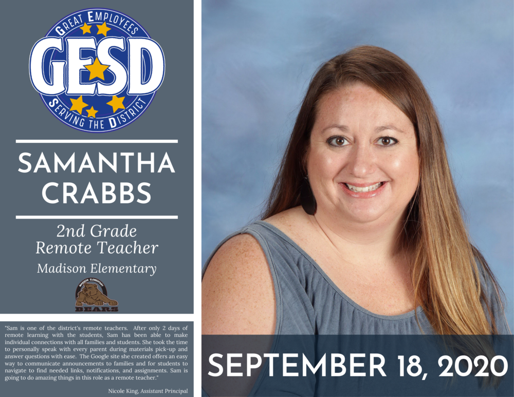 GESD Recognition - September 18, 2020