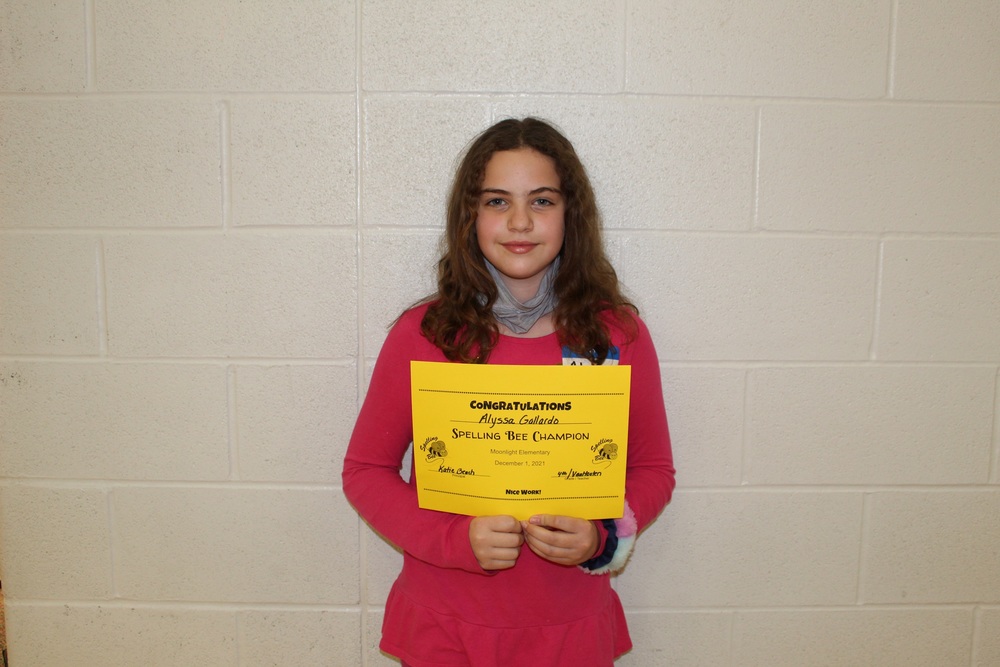 Alyssa Gallardo - Spelling Bee Winner