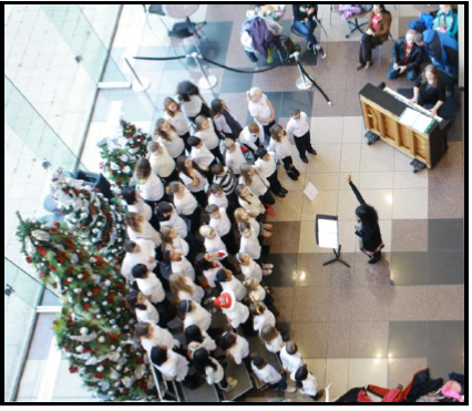 Crown Center welcomes Gardner Edgerton High School choir for holiday performance on Friday, Dec. 6, 2019