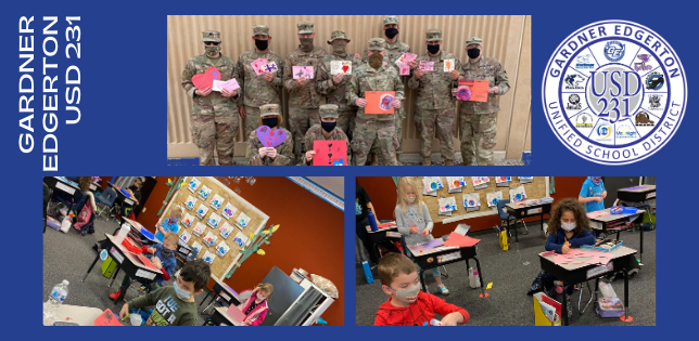 Madison Students Deliver Valentine's Day Cards to Soldiers