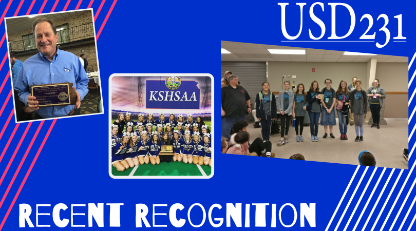 USD 231 Recent Staff and Student Recognition