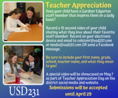 Show a teacher what they mean to you!