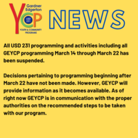 GEYCP Programming Update