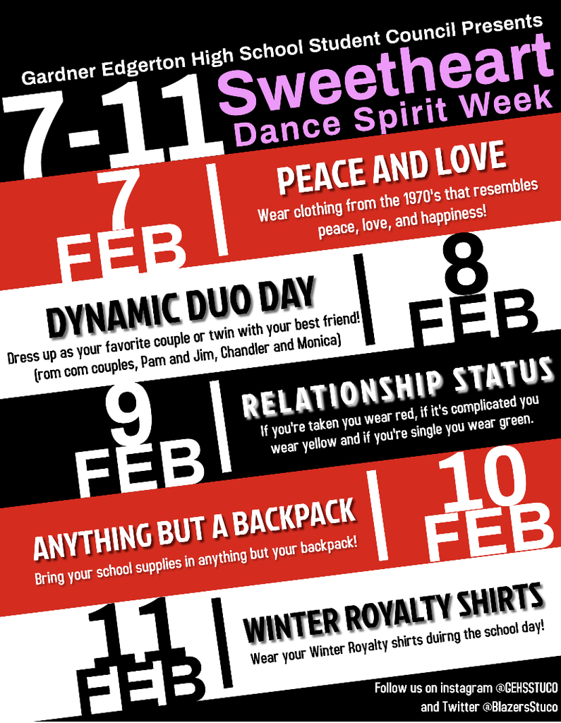 spirit week feb 2022